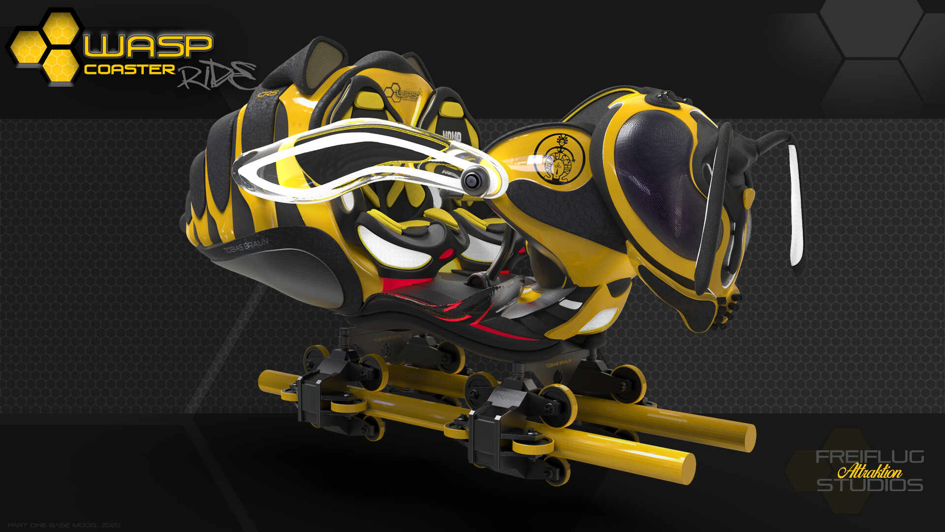 Wasp Coaster Ride by Freiflug Attraktion Studios Tobias Braun Hamburg Germany 008