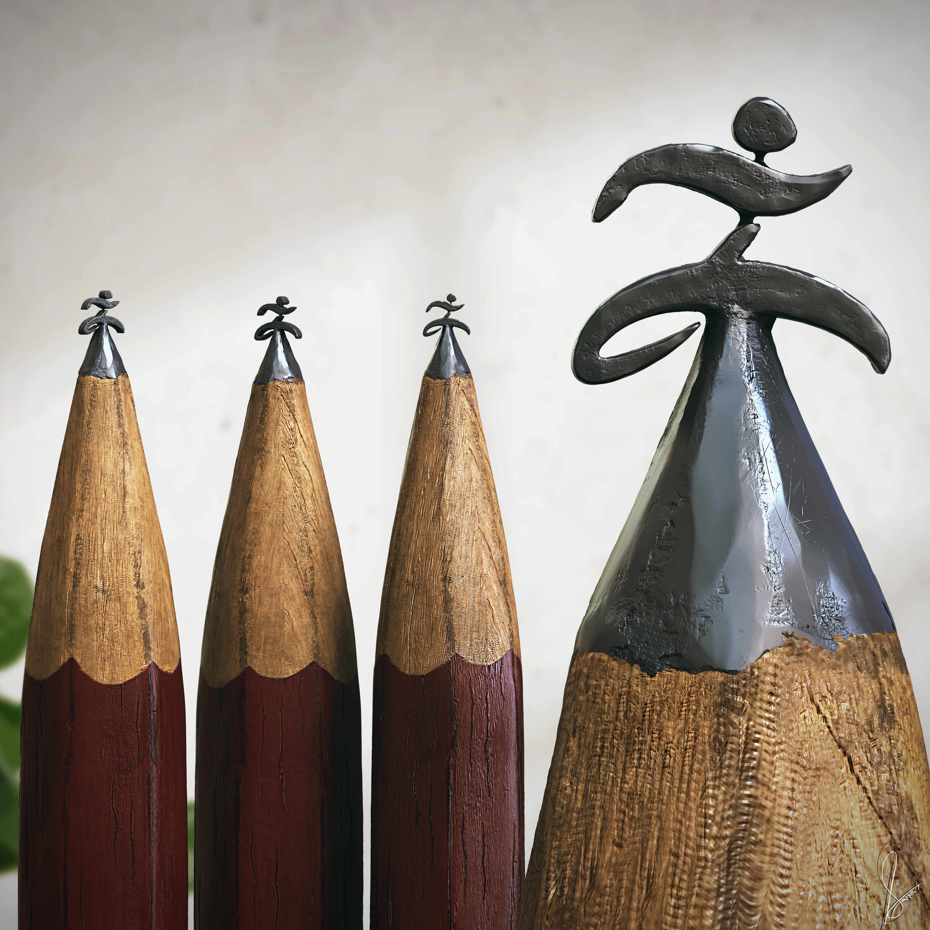 Pencil_lead_sculpture_ZB_LOGO_Digital_Sculpture_SurajitSen_Nov2025A