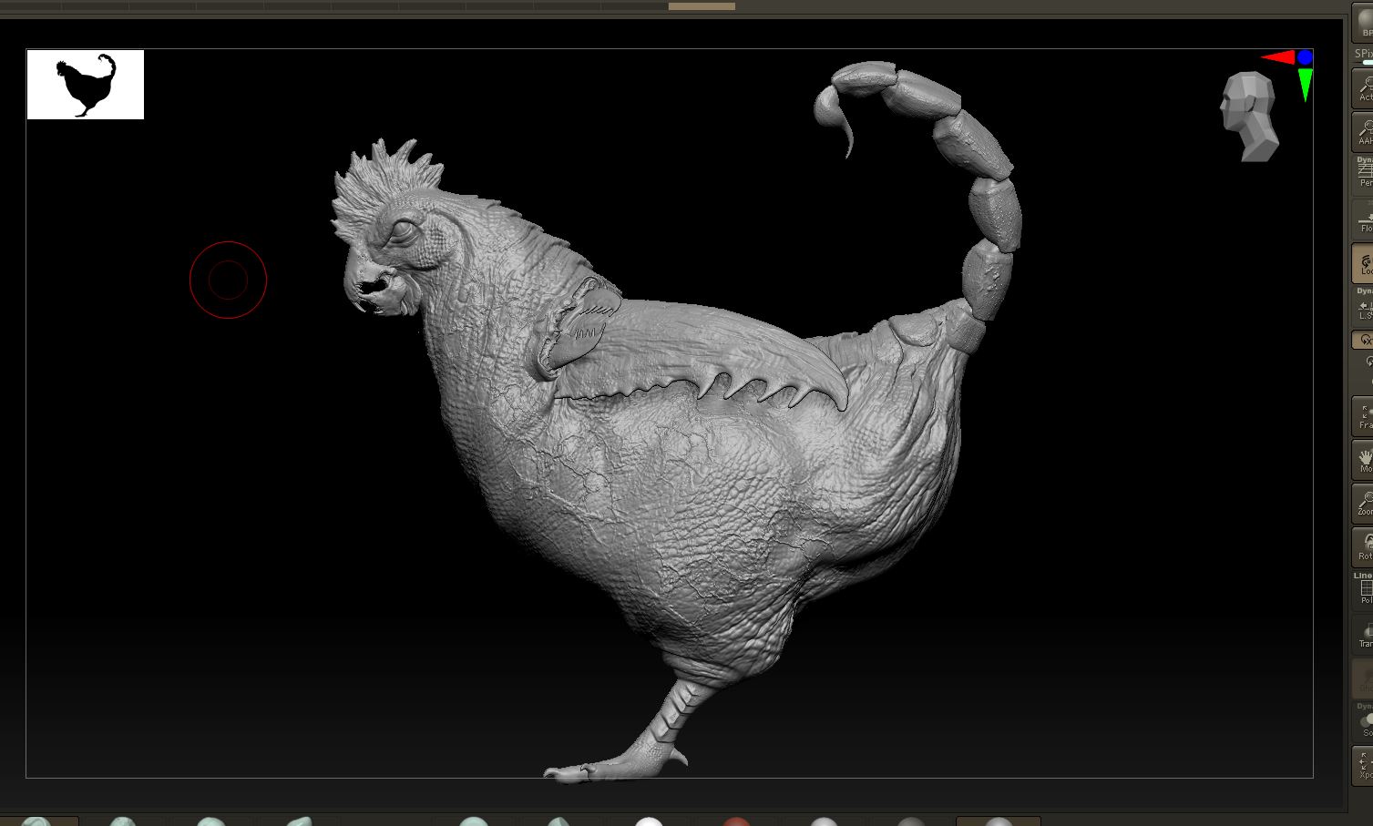 Rooster_Creature_SurajitSen_May2025_WIP