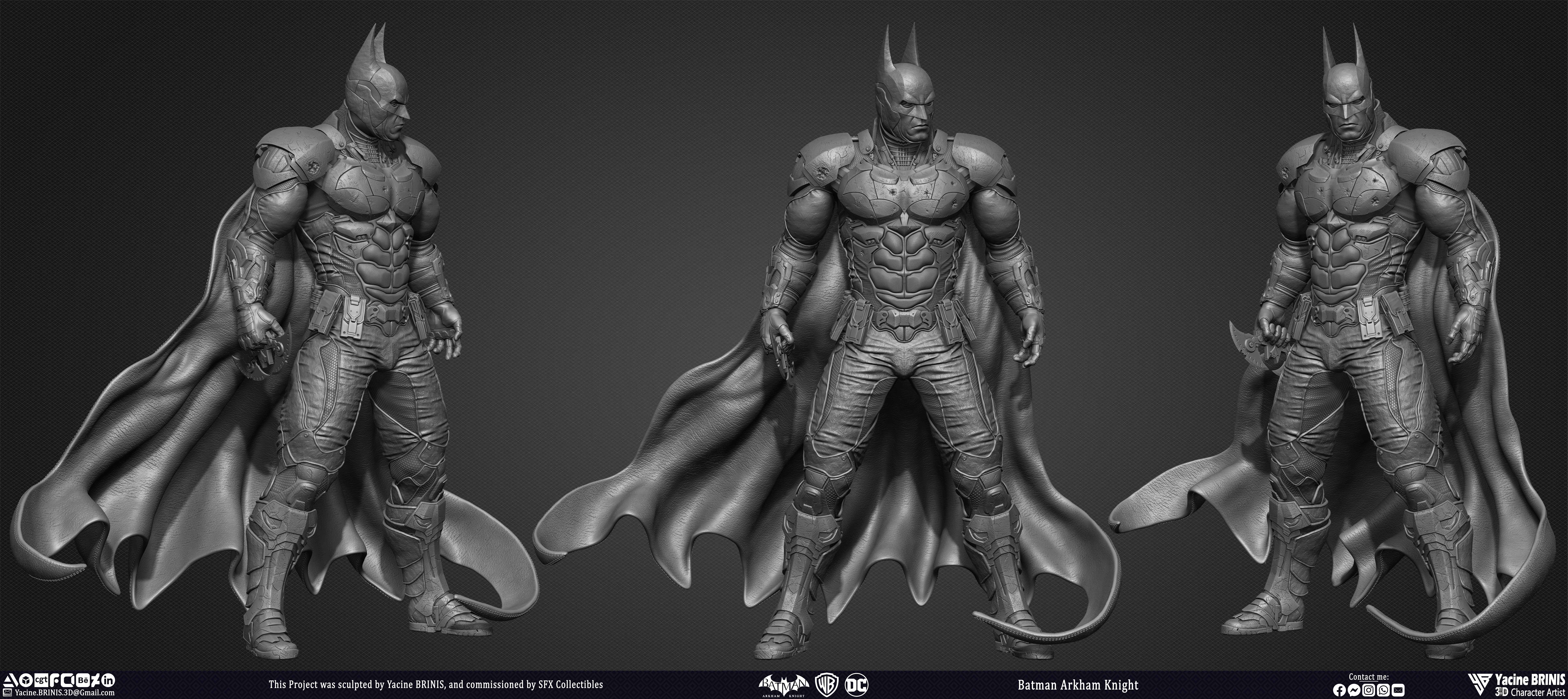 Batman Arkham Knight Warner Bros Vol 02 Sculpted by Yacine BRINIS 001