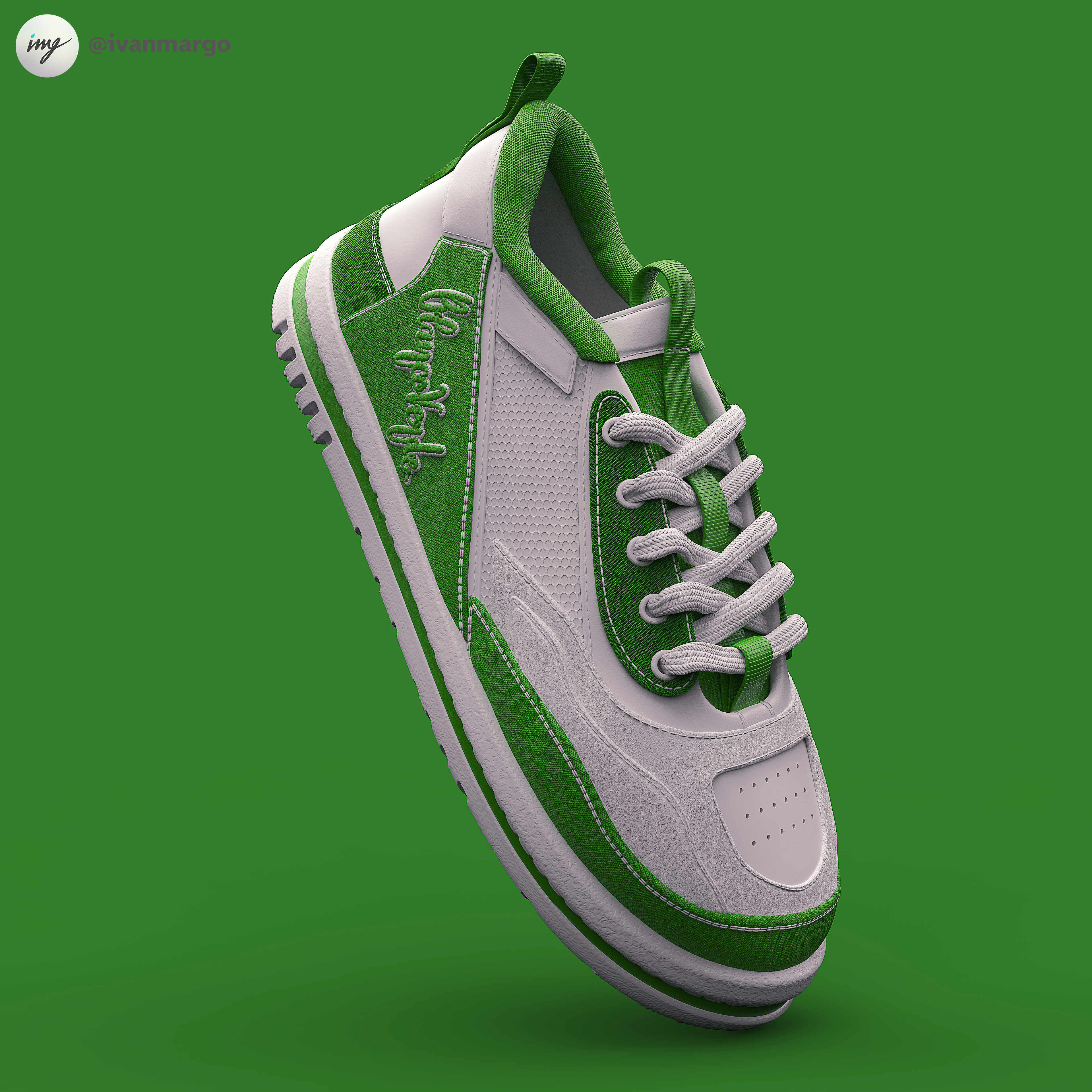 ivan_margo_diseño_zapatillas_blanco_verde_3d_concepto_unico_01