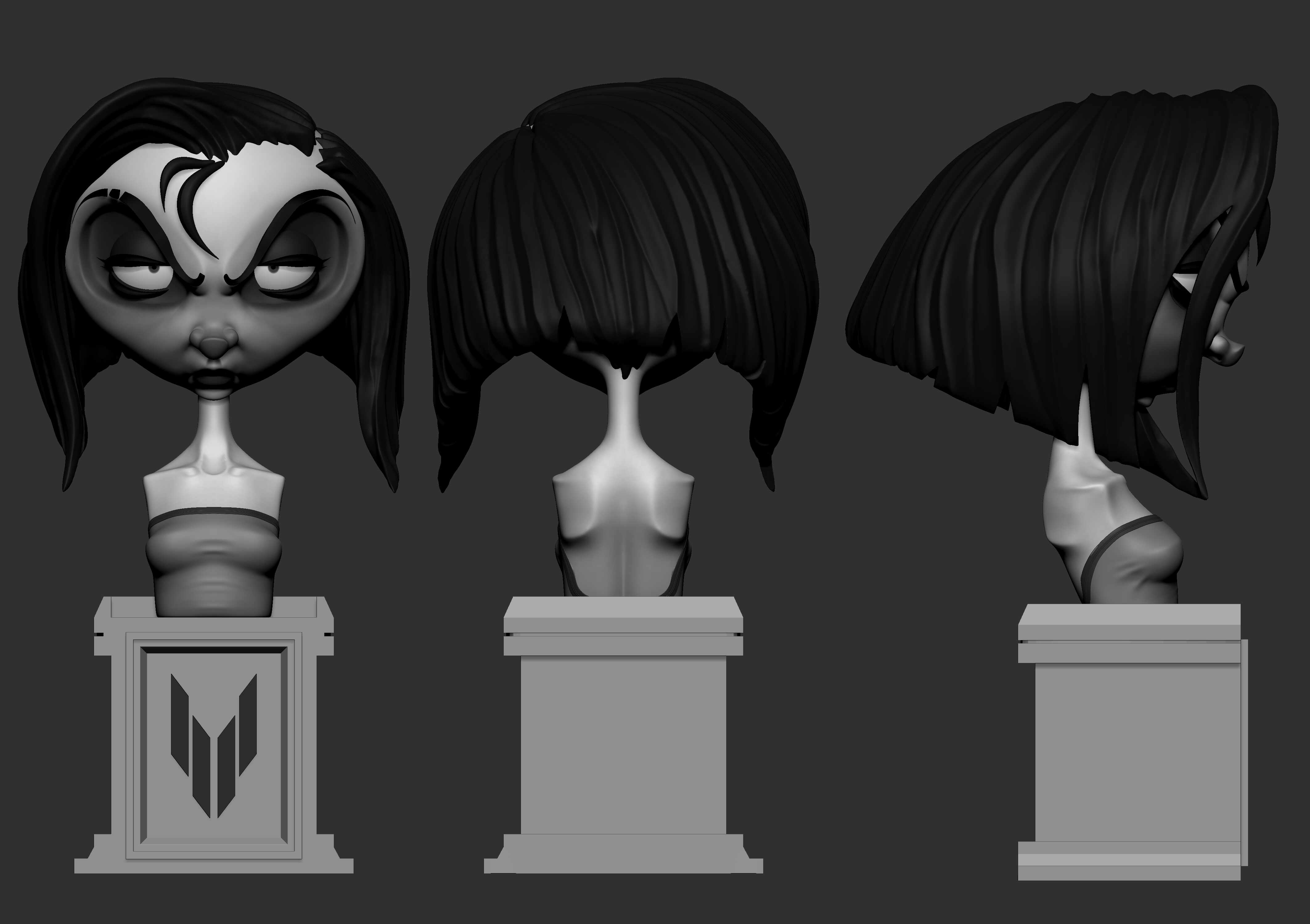 bust character turn around