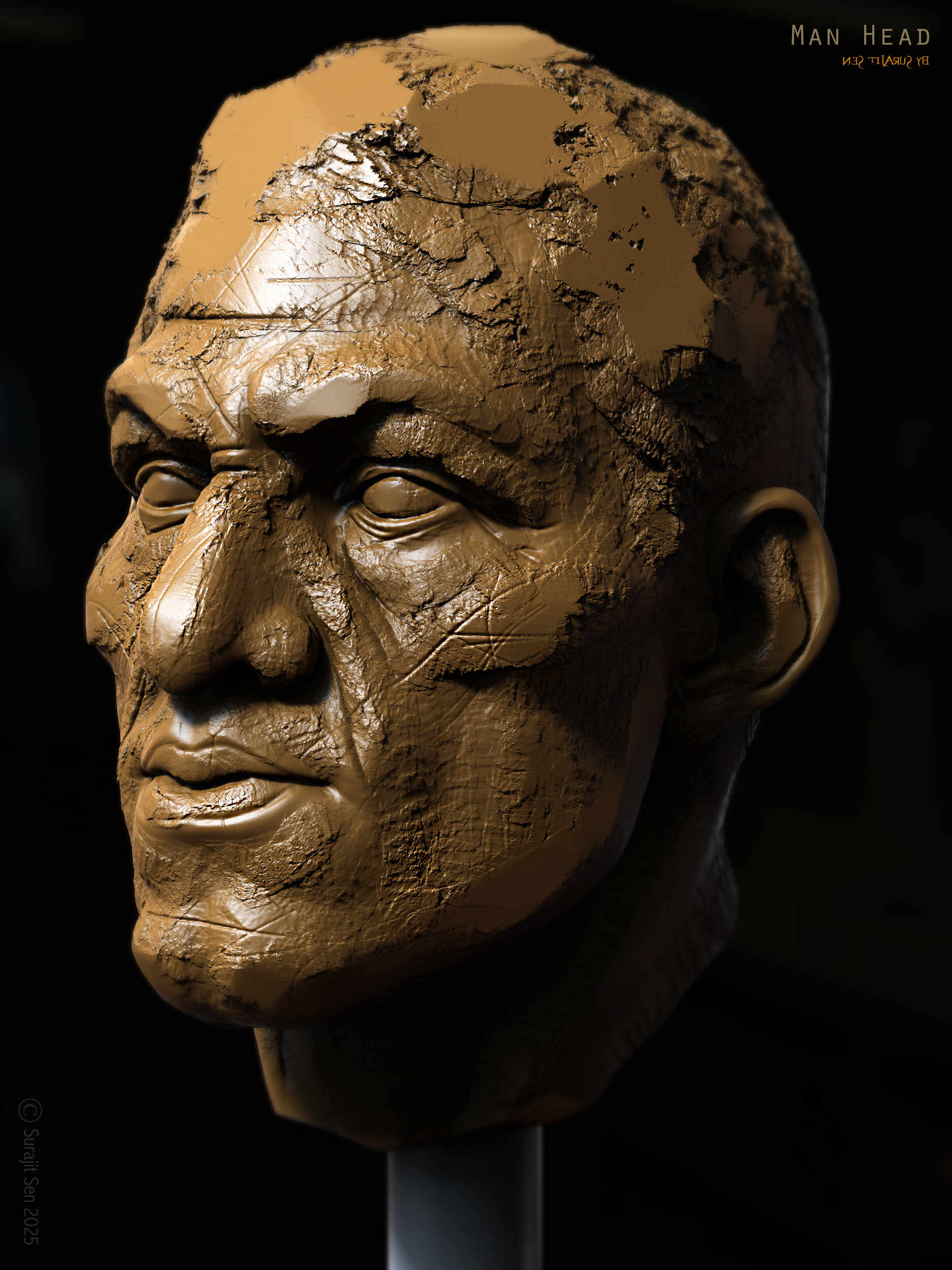 Man_Head_Digital_Sculpture_SurajitSen_April2025