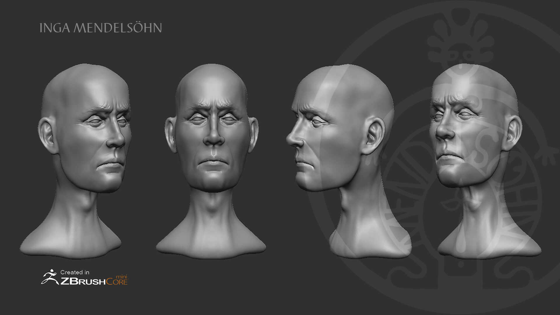 Inga Mendelsöhn Portrait sculpting 2022 Jordan Peterson